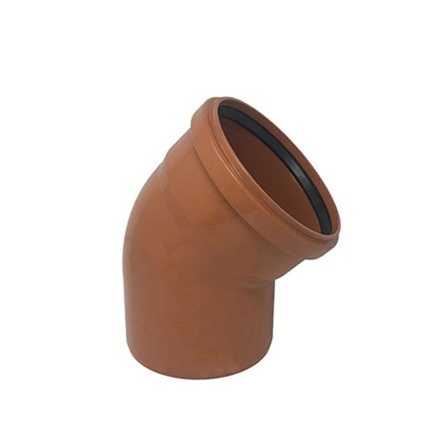 110mm 45 Degree Bend Single Socket