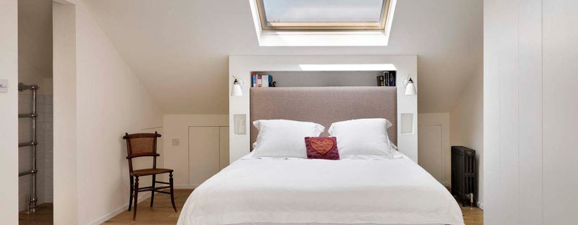 Completed loft conversion with bedroom and ensuite