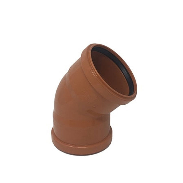 110mm 45 Degree Bend Double Socket