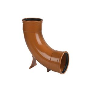 110mm 87.5 Degree Rest Bend Double Socket (Extended Foot)