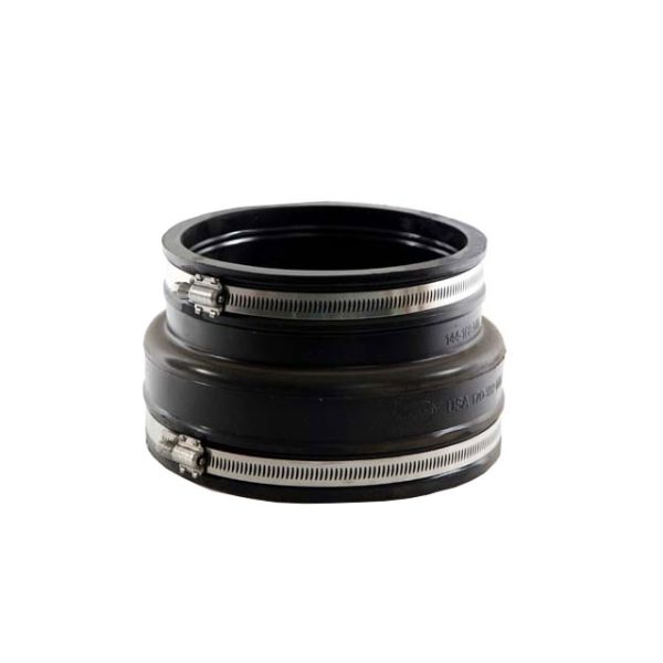 4 inch Clay to 110mm Plastic Flexible Adaptor