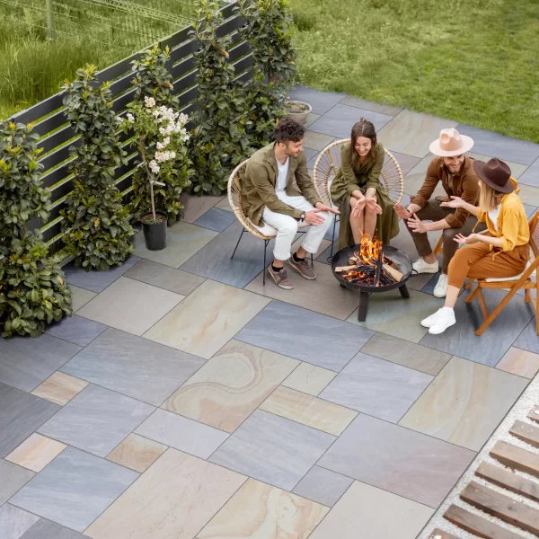 Sunset Buff Indian Paving