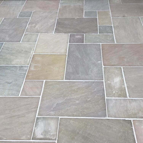 Raj Green Sandstone Paving 2